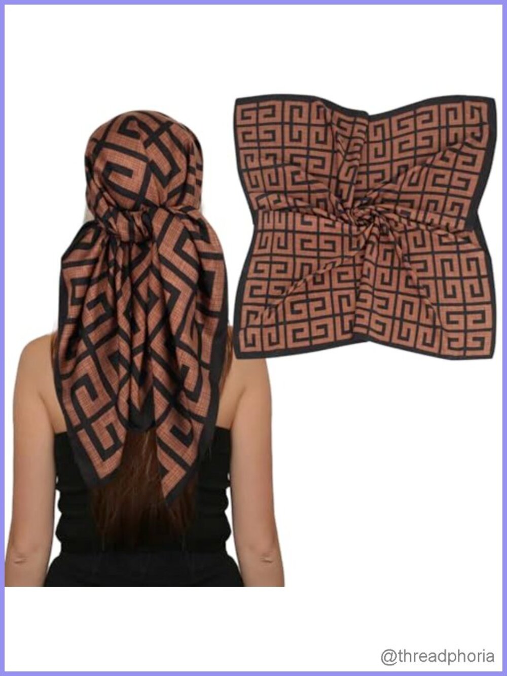 Luxury Satin Square Scarf 35x35 Silk Feel Wrap for Women